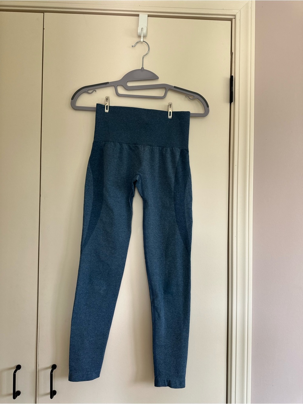 NVGTN SLATE BLUE CONTOUR SEAMLESS LEGGINGS | XS